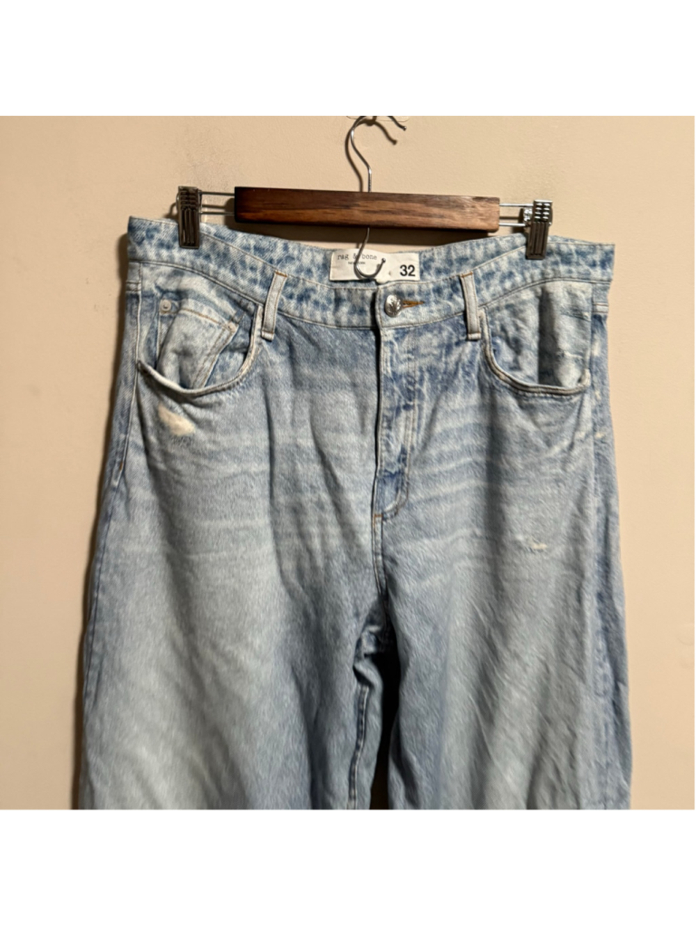 Rag & Bone Sophie Miramar Denim Wide Leg in Meadowblue Terry Jean- Size 32 - Picture 6 of 12